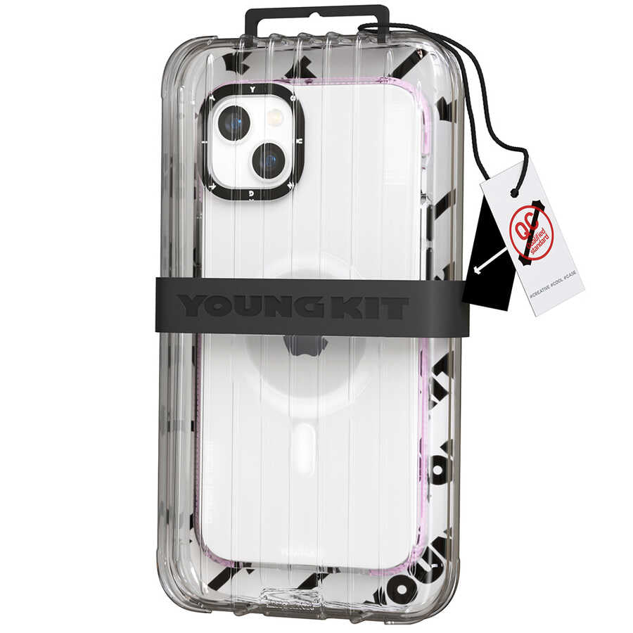 iPhone 14 Plus Kılıf M-safe Şarj Özellikli YoungKit Exquisite Serisi Kılıf