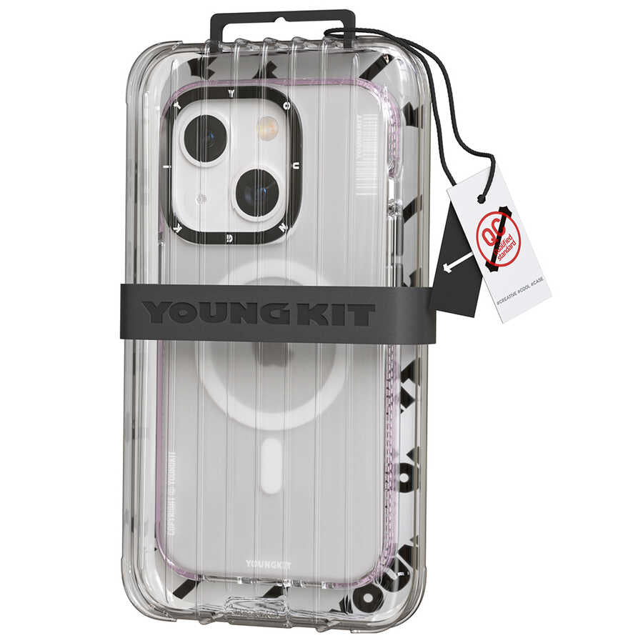 iPhone 14 Plus Kılıf M-safe Şarj Özellikli Youngkit Jane Sand Serisi Kılıf