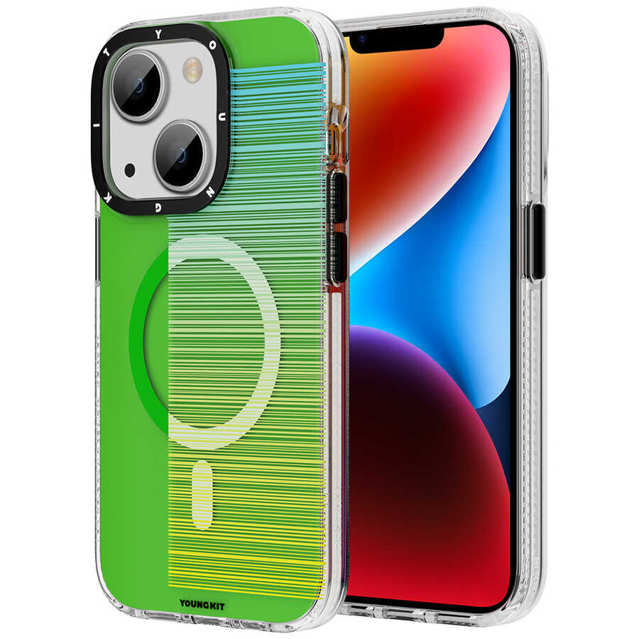 iPhone 14 Plus Kılıf M-safe Şarj Özellikli Youngkit Pure Serisi Kılıf