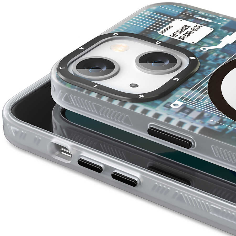 iPhone 14 Plus Kılıf M-safe Şarj Özellikli YoungKit Technology Serisi Kılıf