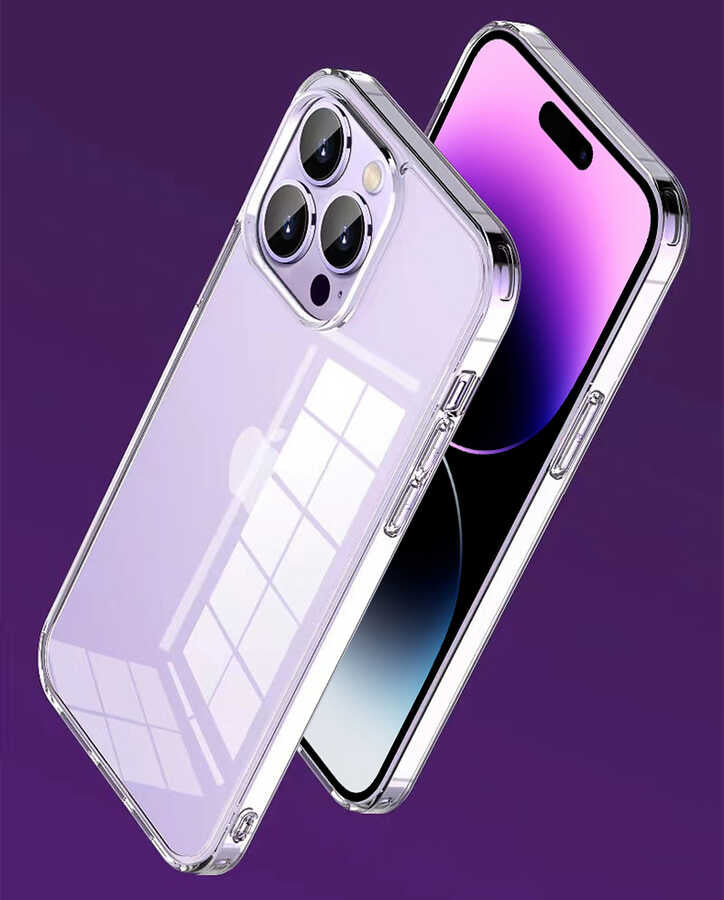 iPhone 14 Plus Kılıf Şeffaf Airbag Tasarımlı Wiwu ZCC-108 Concise Serisi Kılıf