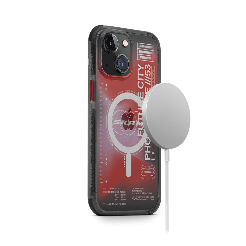 iPhone 14 Plus Kılıf SkinArma Şeffaf Airbag Tasarımlı M-safe Şarj Özellikli Shorai Kılıf