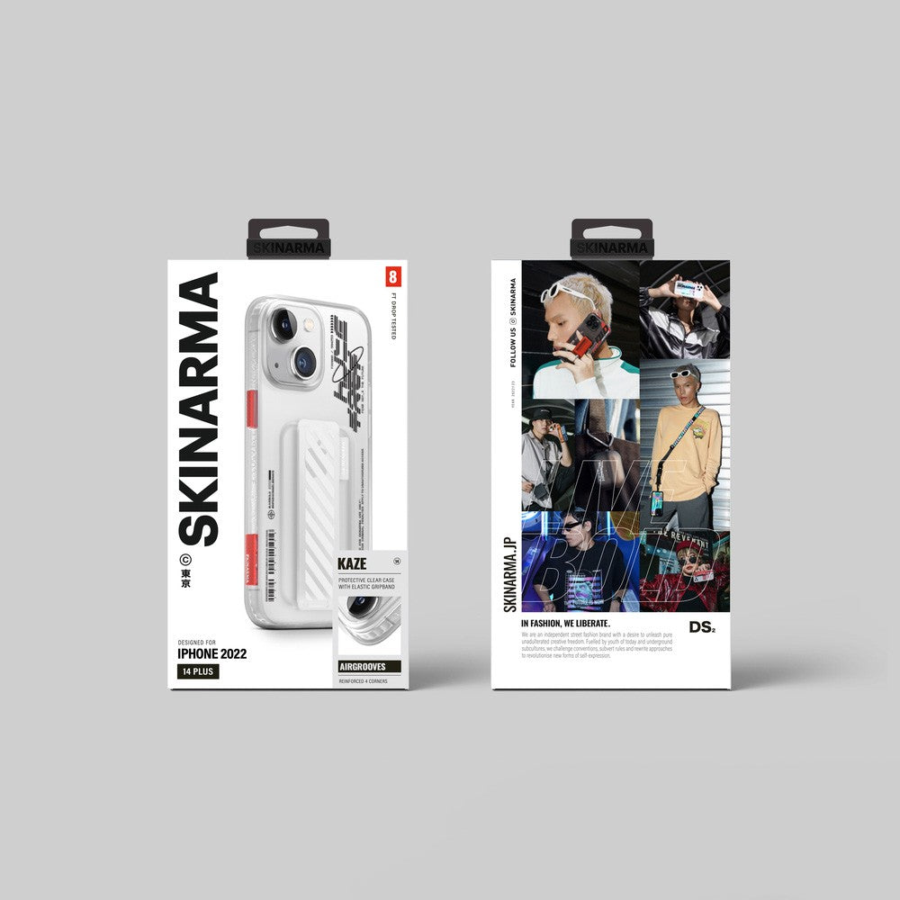 iPhone 14 Plus Kılıf SkinArma Şeffaf Desenli Kaze Kılıf