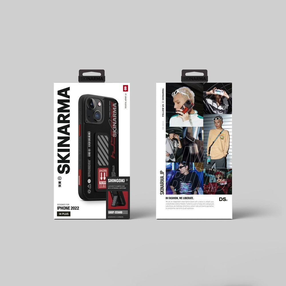 iPhone 14 Plus Kılıf SkinArma Standlı Deri Görünümlü Shingoki Kılıf