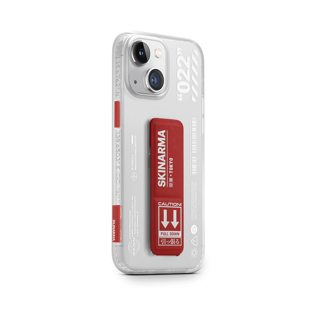 iPhone 14 Plus Kılıf SkinArma Standlı Şeffaf Tasarımlı Taihi Sora Kılıf