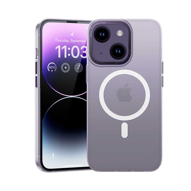iPhone 14 Plus Kılıf Wireless Şarj Destekli Benks Magnetik Haze Kılıf