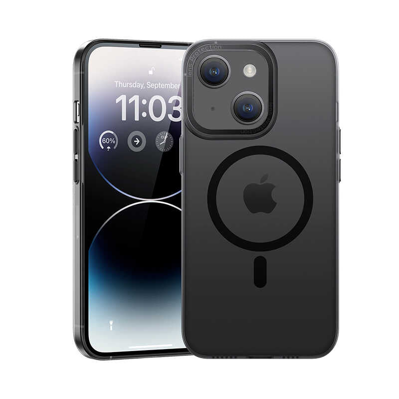 iPhone 14 Plus Kılıf Wireless Şarj Destekli Benks Magnetik Haze Kılıf