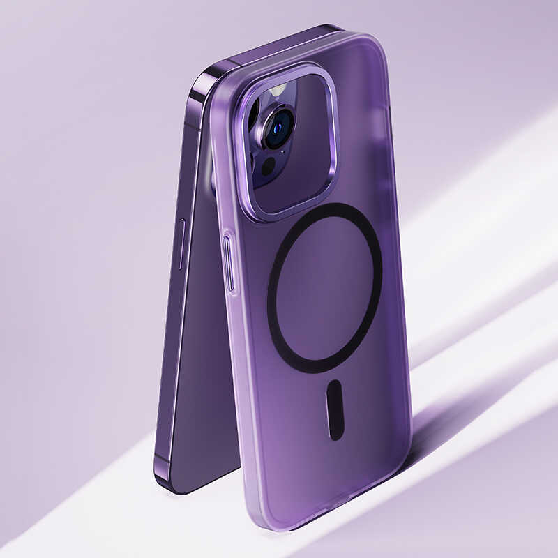 iPhone 14 Plus Kılıf Wireless Şarj Destekli Benks Yeni Seri Magnetik Haze Kılıf