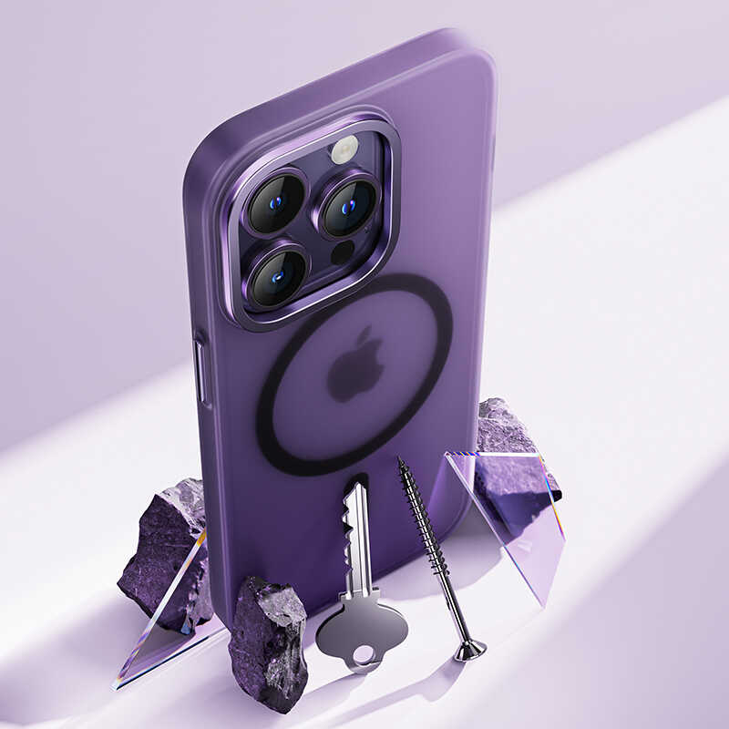 iPhone 14 Plus Kılıf Wireless Şarj Destekli Benks Yeni Seri Magnetik Haze Kılıf