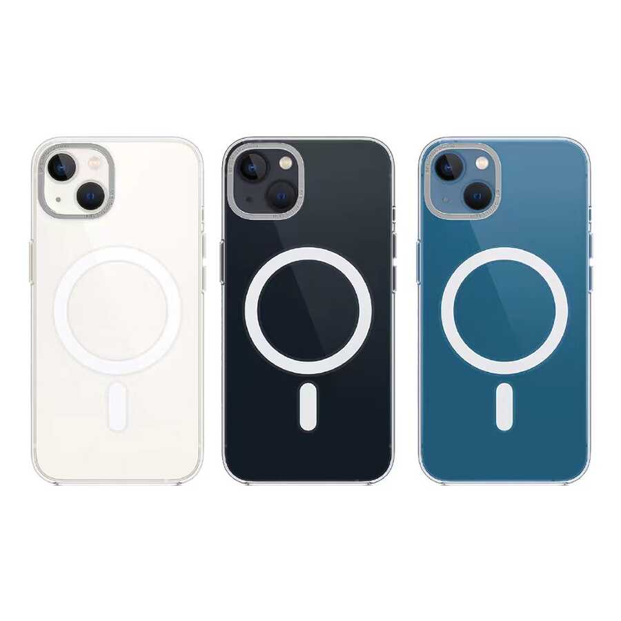 iPhone 14 Plus Kılıf Wiwu MCC-102 Magnetic Crystal Sert PC Kılıf