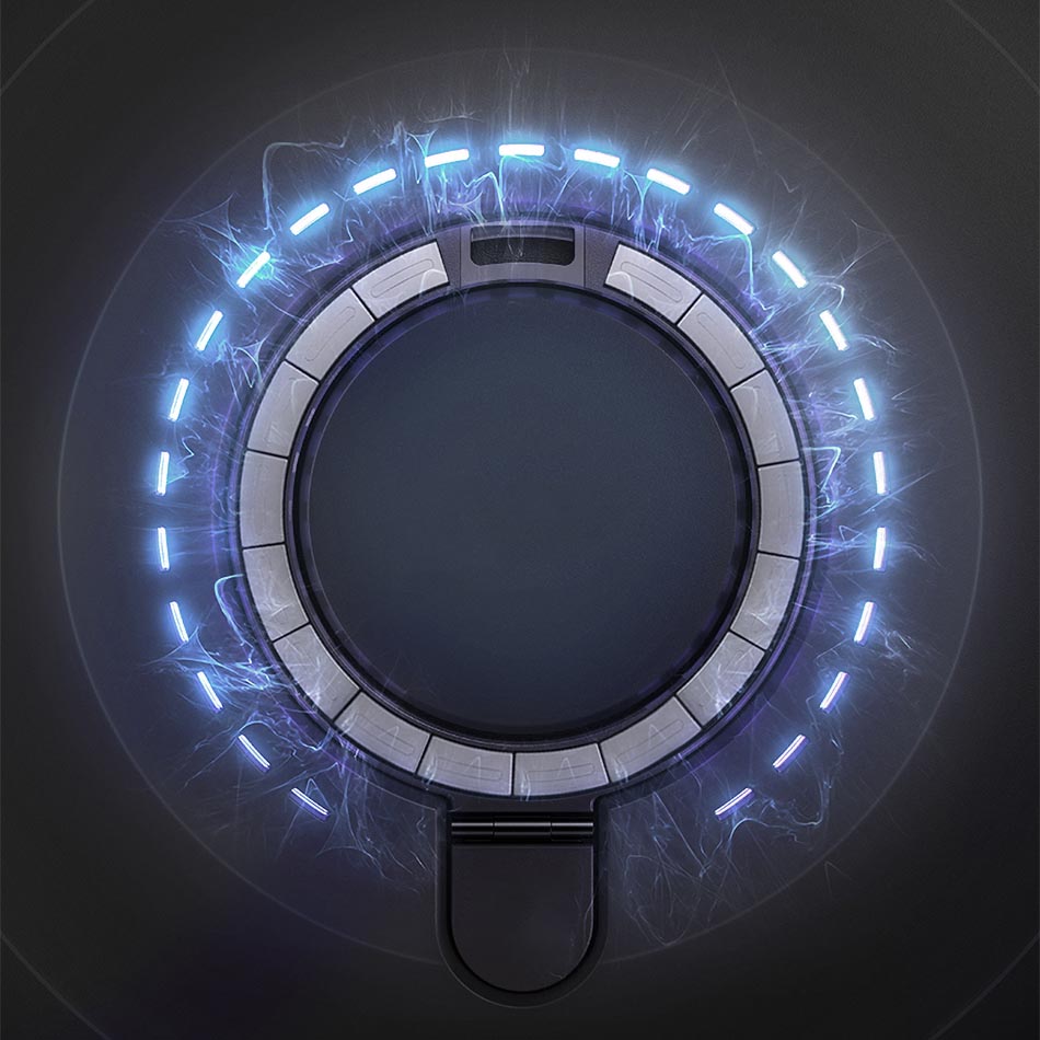 iPhone 14 Plus Kılıf Wiwu ZMM-010 M-safe Şarj Özellikli Parmak İzi Bırakmayan Mat Transparan Standlı Kılıf