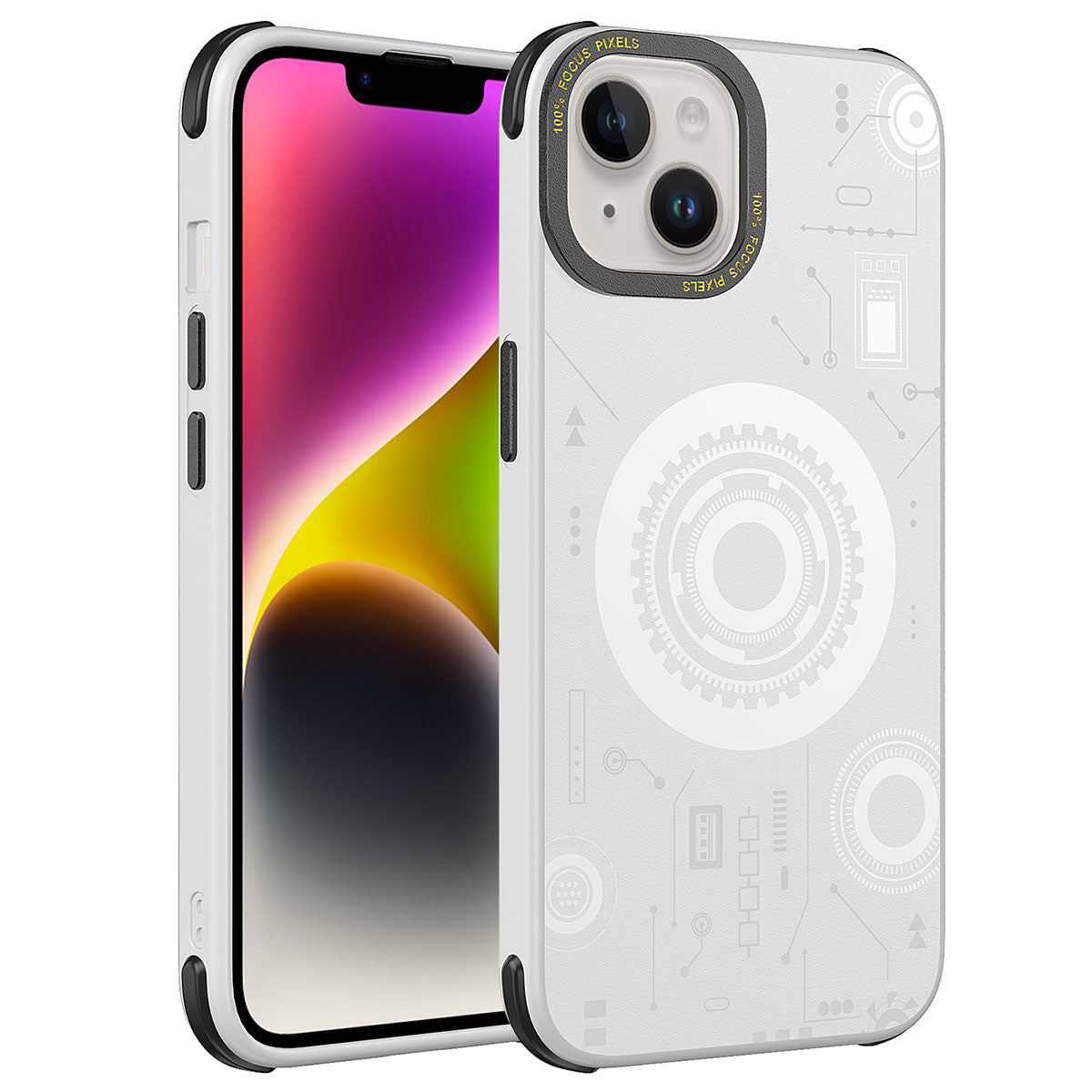 iPhone 14 Plus Kılıf Zore Wireless Şarj Özellikli Desenli Hot Kılıf