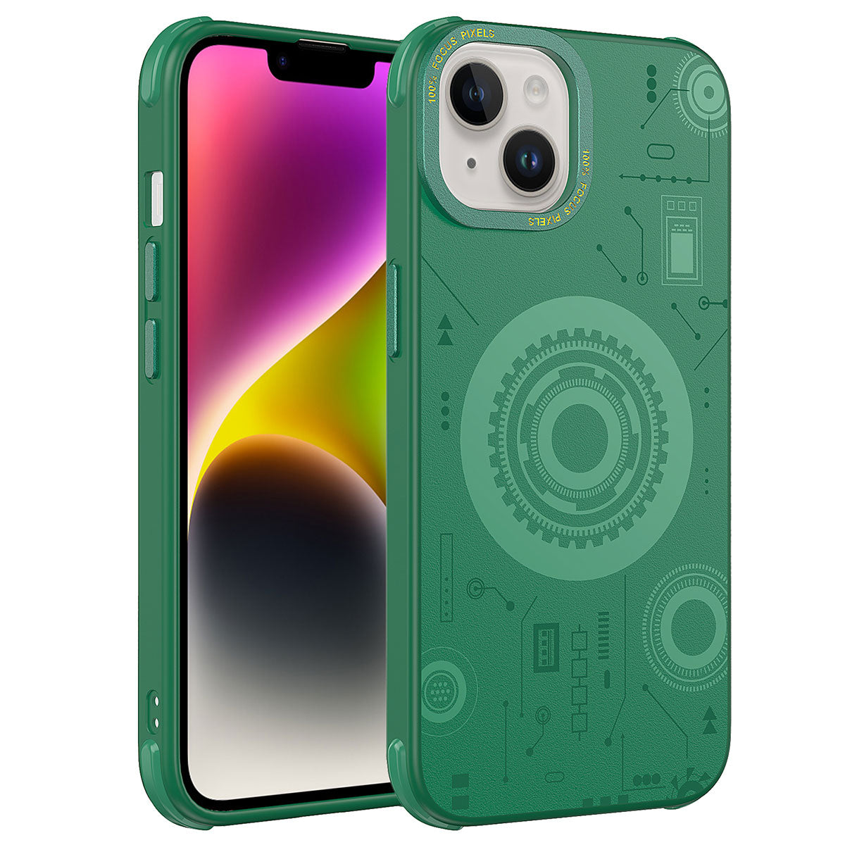 iPhone 14 Plus Kılıf Zore Wireless Şarj Özellikli Desenli Hot Kılıf