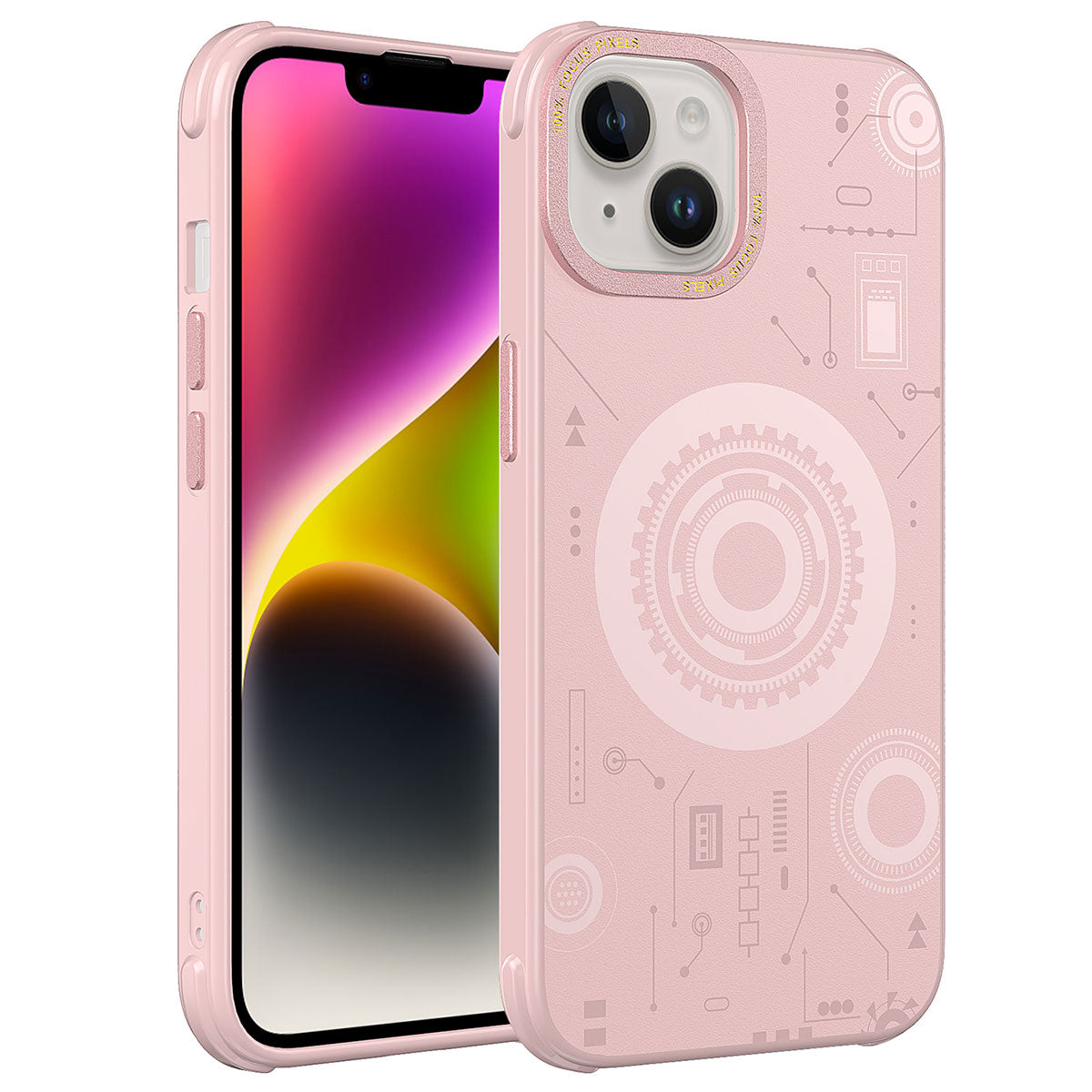 iPhone 14 Plus Kılıf Zore Wireless Şarj Özellikli Desenli Hot Kılıf