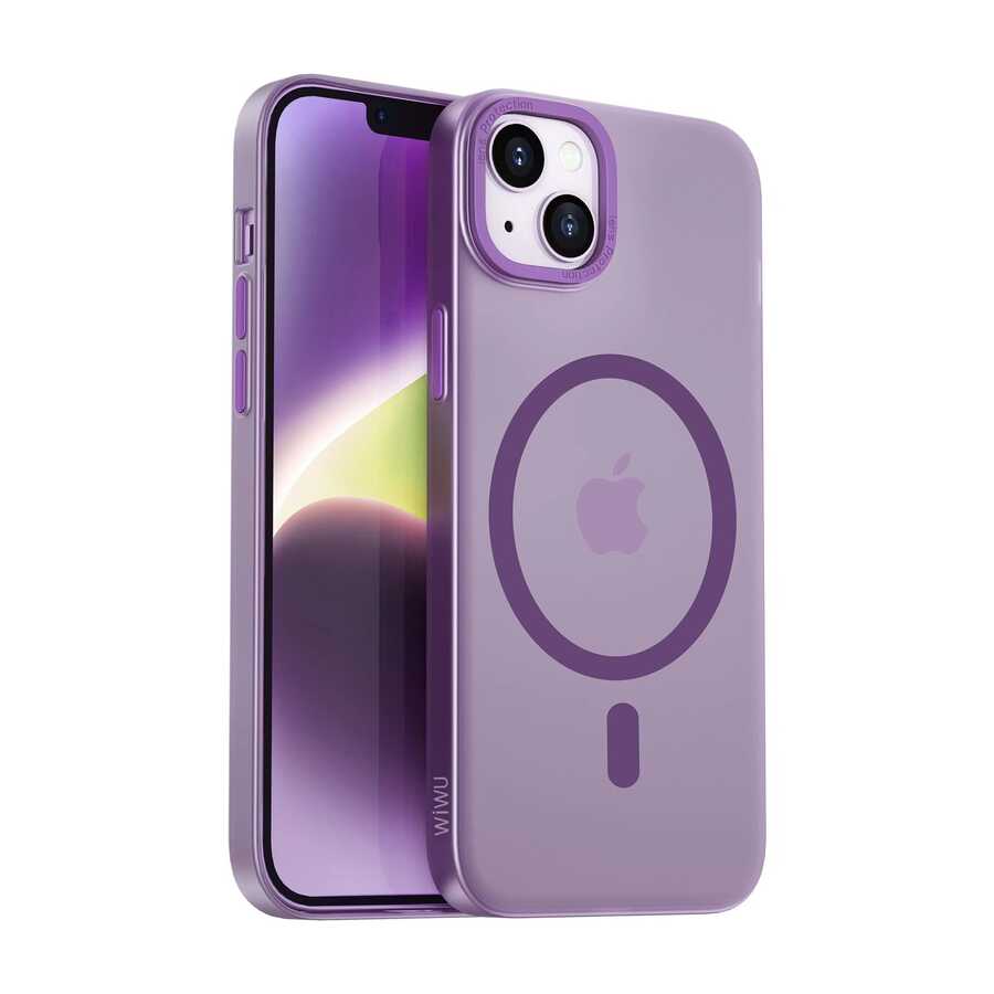 iPhone 14 Plus Wiwu Frosted Magnetic Buzlu Sert PC Kılıf