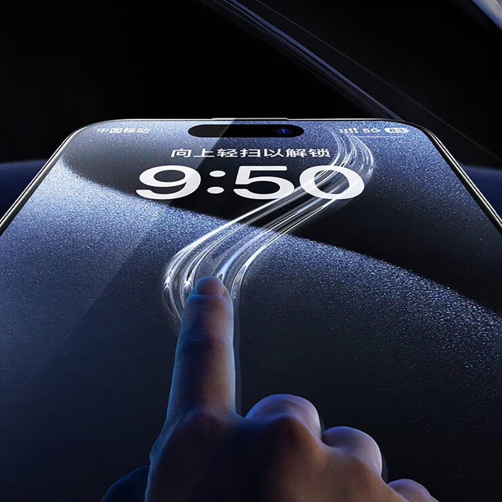 iPhone 14 Plus Wiwu SQ-008 Oleofobik Easy Install Darbeye Karşı Dayanıklı Temperli Cam Ekran Koruyucu + Kolay Uygulama Aparatlı