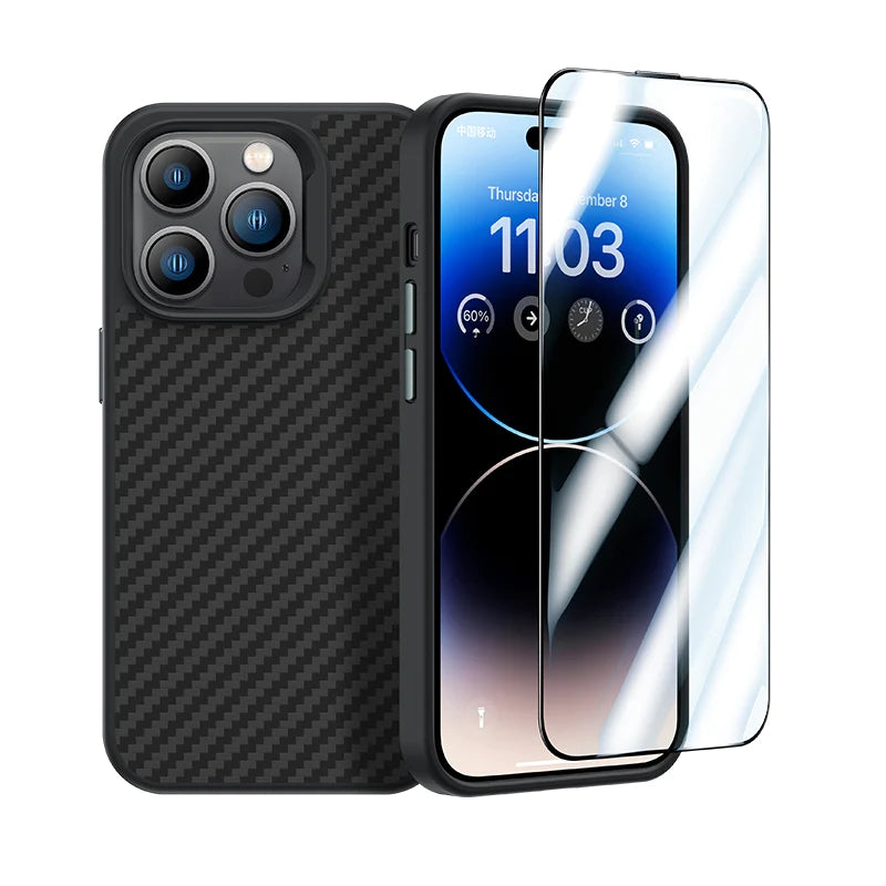 iPhone 14 Pro Benks Grand Combo 5in1 Aksesuar Seti Kılıf-Ekran Koruyucu-Lens Koruyucu-Kablo-Powerbank