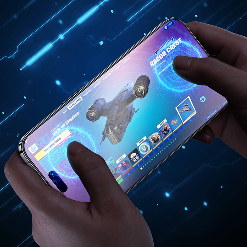 iPhone 14 Pro Benks JoyTouch Mat Oyun Ekran Koruyucu + Kolay Uygulama Aparatı