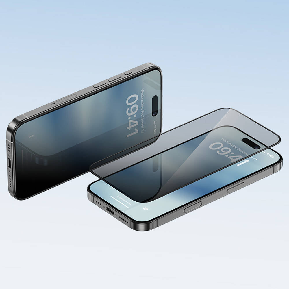 iPhone 14 Pro Benks Ultra Shield 0.4mm Privacy Ekran Koruyucu + Kolay Uygulama Aparatlı