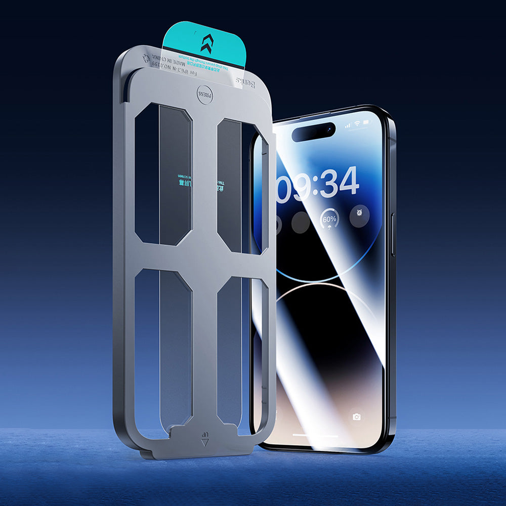iPhone 14 Pro Benks V Pro Safir Coating Ekran Koruyucu + Kolay Uygulama Aparatlı