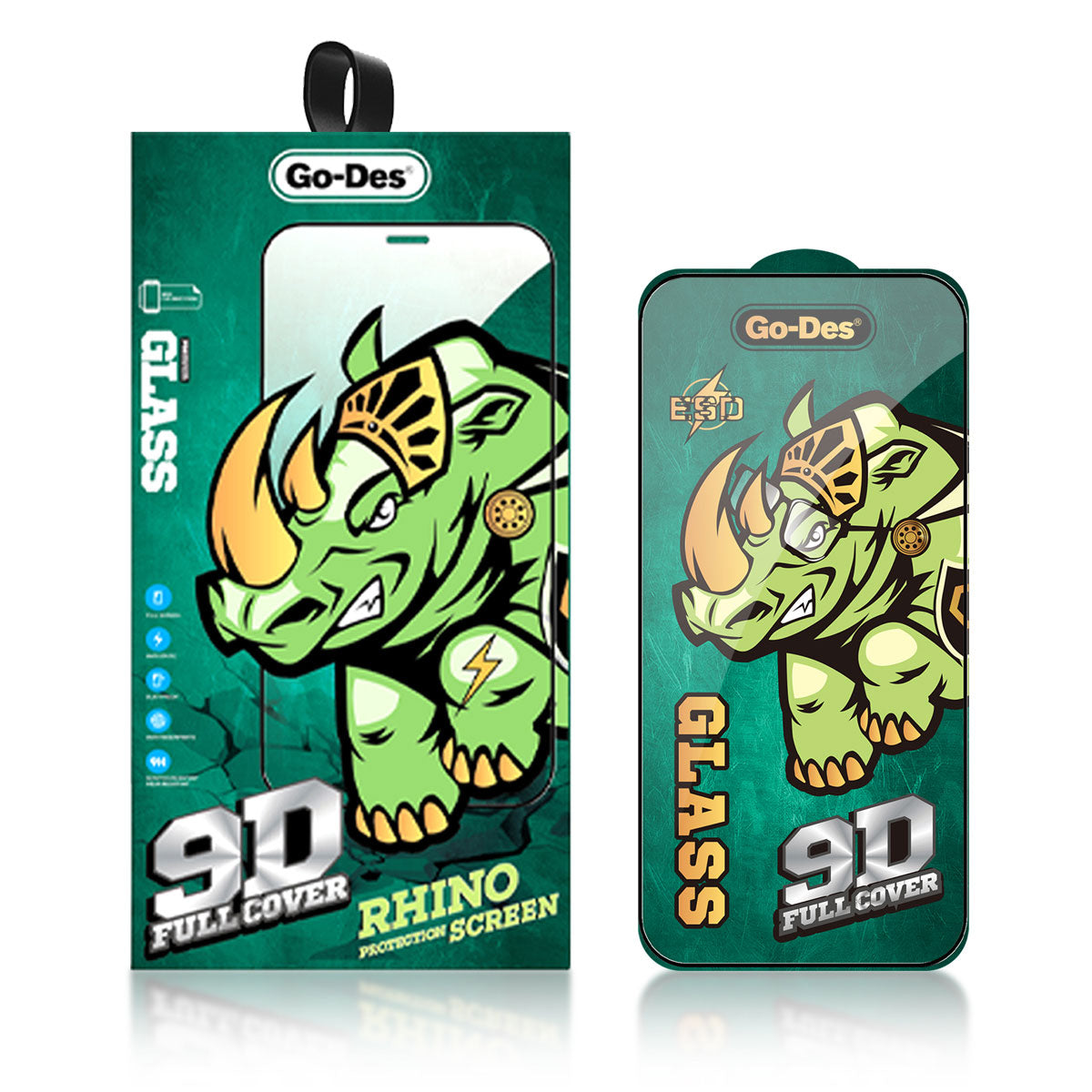 iPhone 14 Pro Go Des 9D Full Cover Temperli Cam Ekran Koruyucu