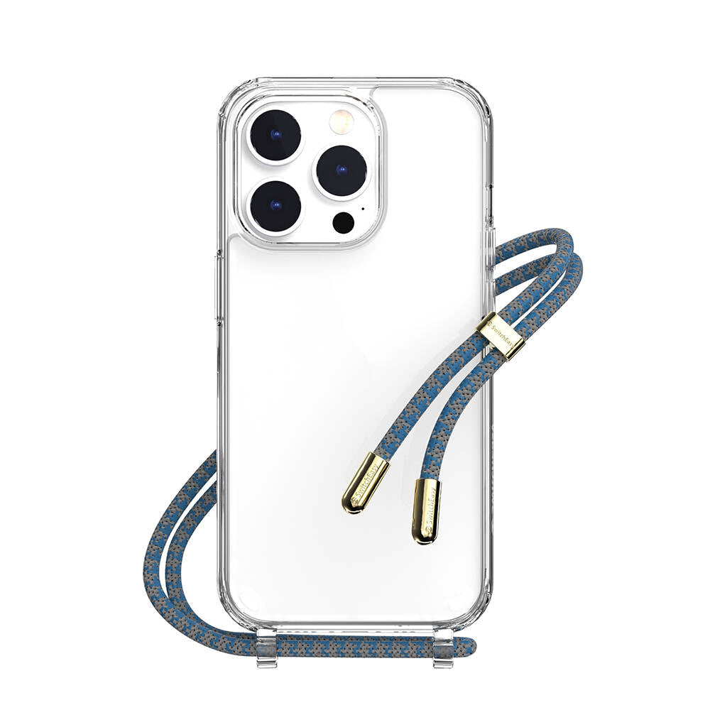 iPhone 14 Pro Kılıf Boyun Askılı Şok Önleyicili Şeffaf Lisanslı Switcheasy Play Kılıf