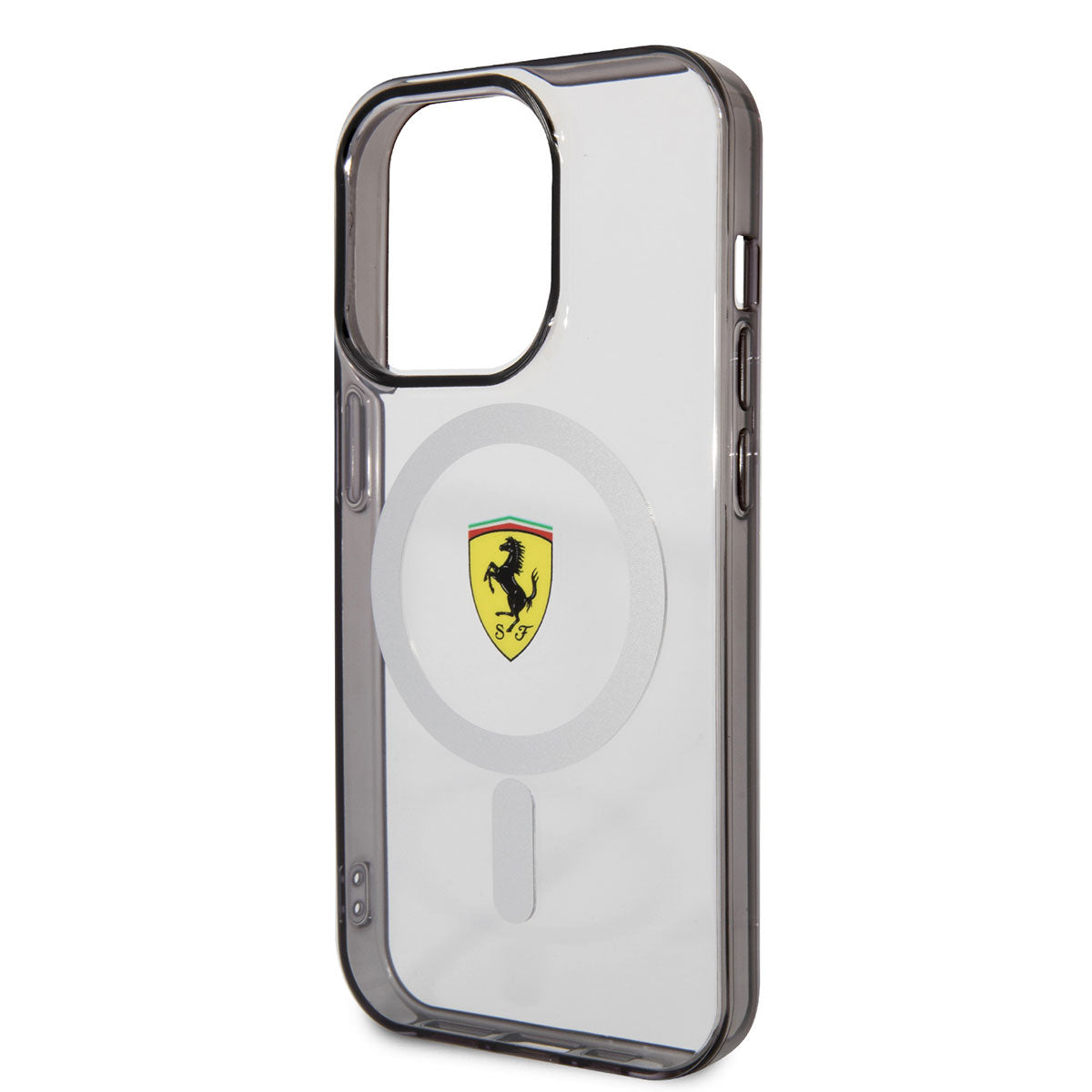 iPhone 14 Pro Kılıf Ferrari M-safe Şarj Özellikli Transparan Dizayn Kılıf