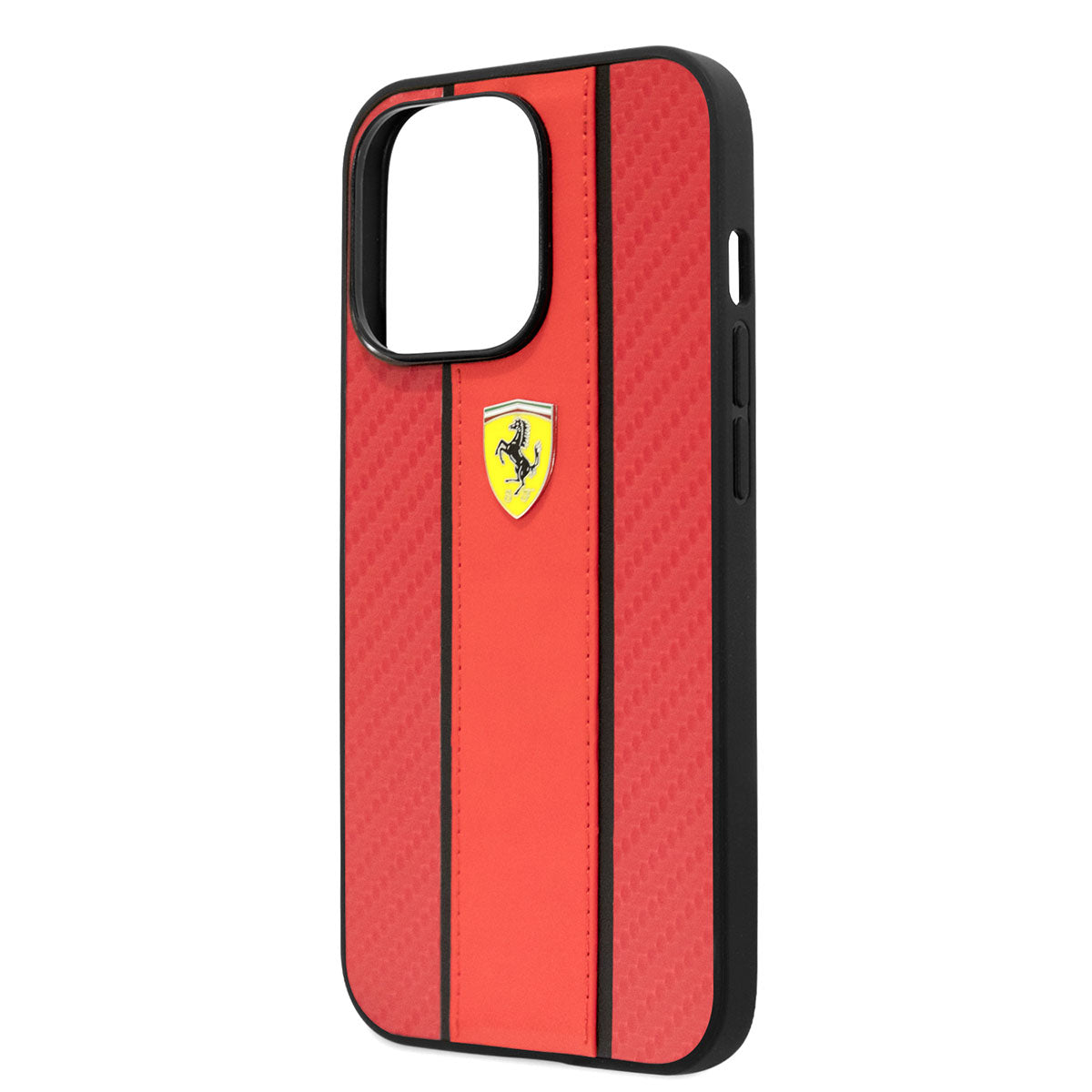 iPhone 14 Pro Kılıf Ferrari PU Deri Ve Karbon Dizayn Kılıf