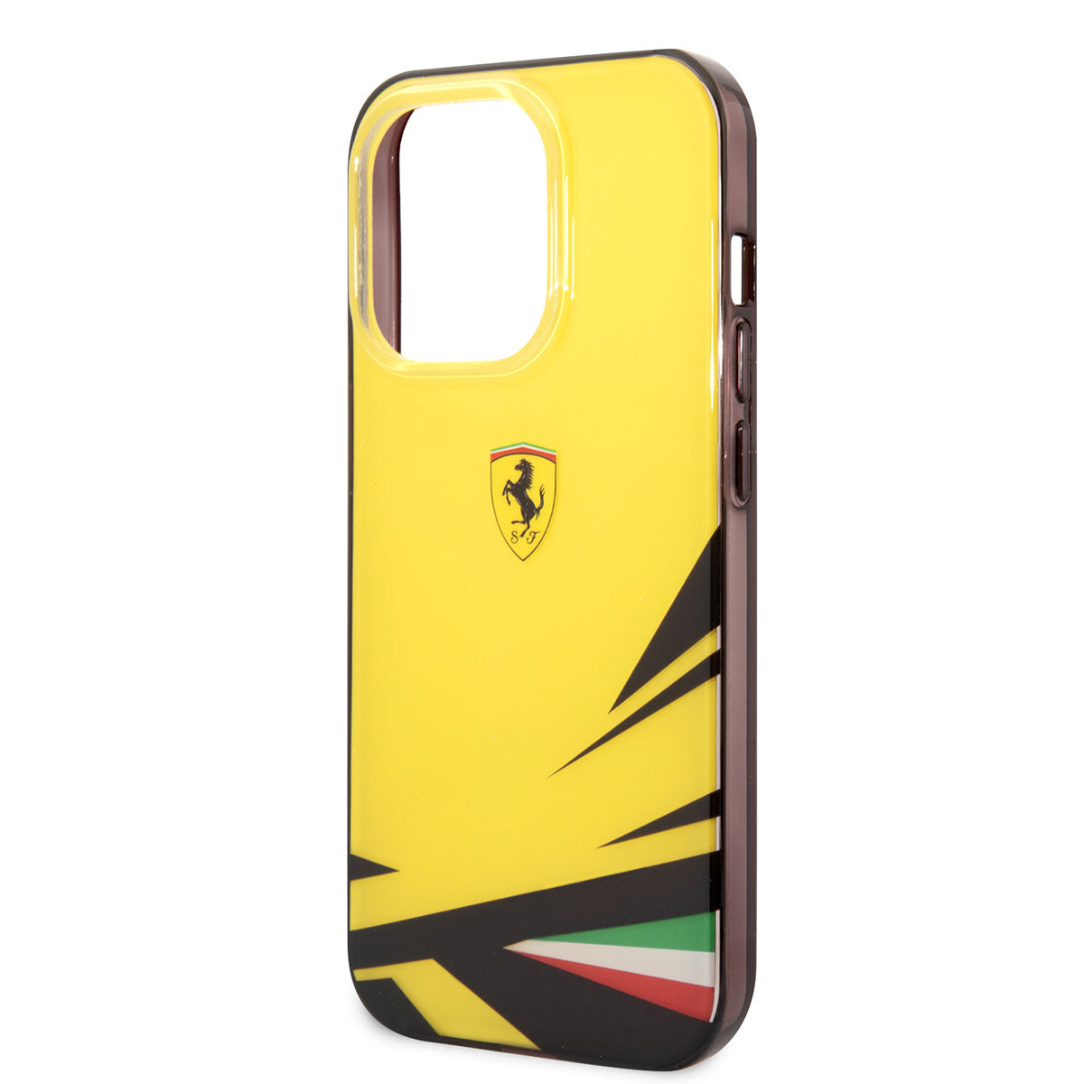 iPhone 14 Pro Kılıf Ferrari Sarı İtalyan Bayrak Baskılı Dizayn Kılıf