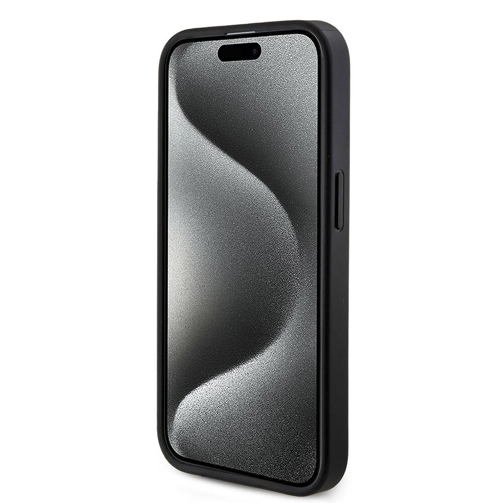 iPhone 14 Pro Kılıf Guess Orijinal Lisanslı M-safe Şarj Özellikli PU Halkalı 4G Desenli Yazı Logolu Kılıf