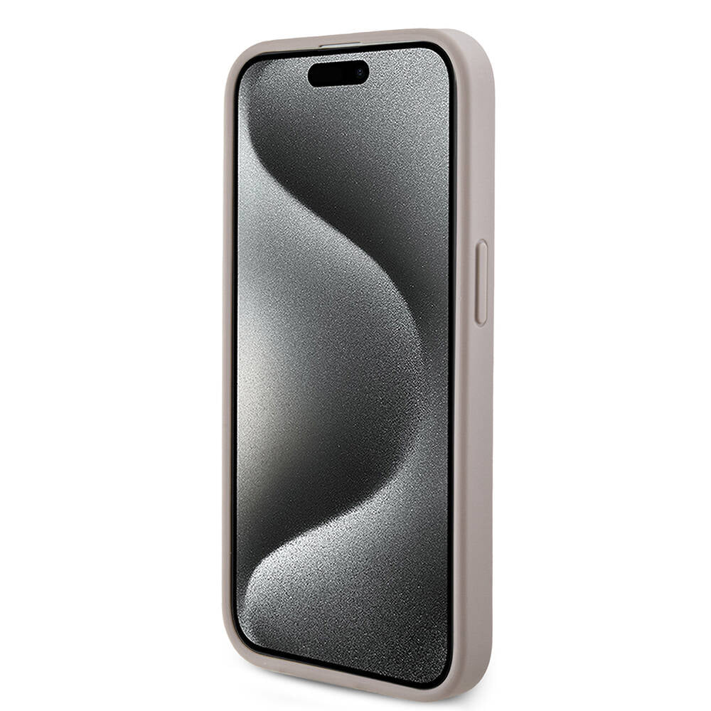 iPhone 14 Pro Kılıf Guess Orijinal Lisanslı M-safe Şarj Özellikli PU Halkalı 4G Desenli Yazı Logolu Kılıf