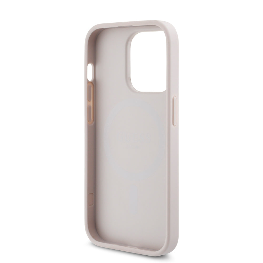 iPhone 14 Pro Kılıf Guess Orijinal Lisanslı M-safe Şarj Özellikli Small 4G Classic Kılıf