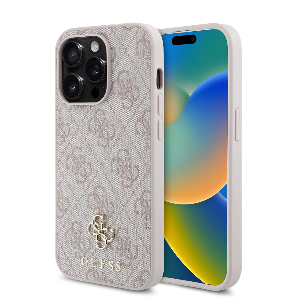 iPhone 14 Pro Kılıf Guess Orijinal Lisanslı M-safe Şarj Özellikli Small 4G Classic Kılıf