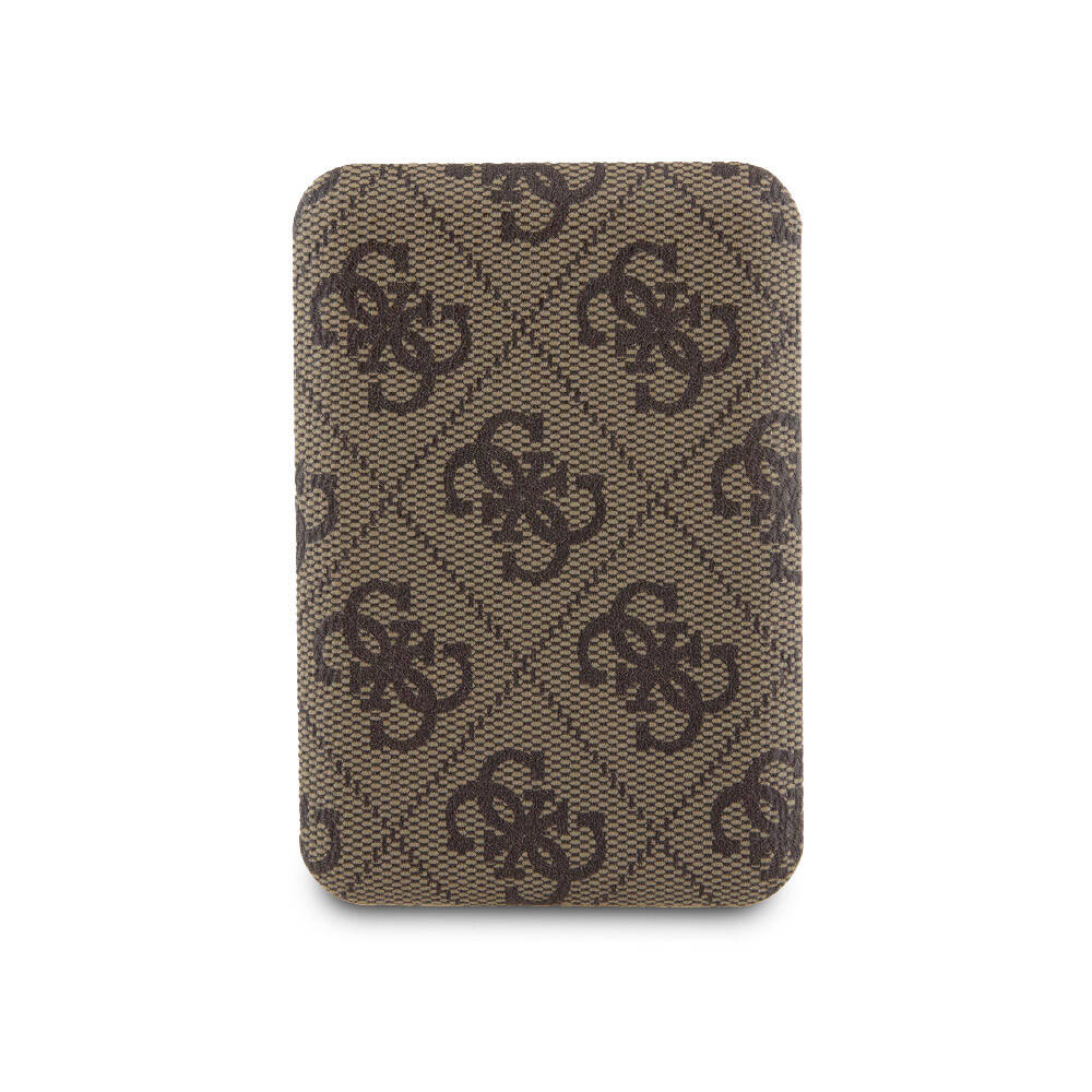 iPhone 14 Pro Kılıf Guess Orijinal Lisanslı M-safe Şarj Özellikli Yazı Logolu 4G Desenli Kılıf + Powerbank 5000mAh 2in1 Set