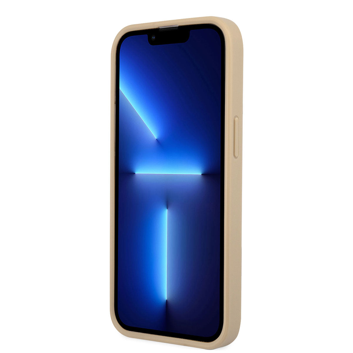 iPhone 14 Pro Kılıf GUESS PU Safran Deri Üçgen Logo Dizayn Kılıf