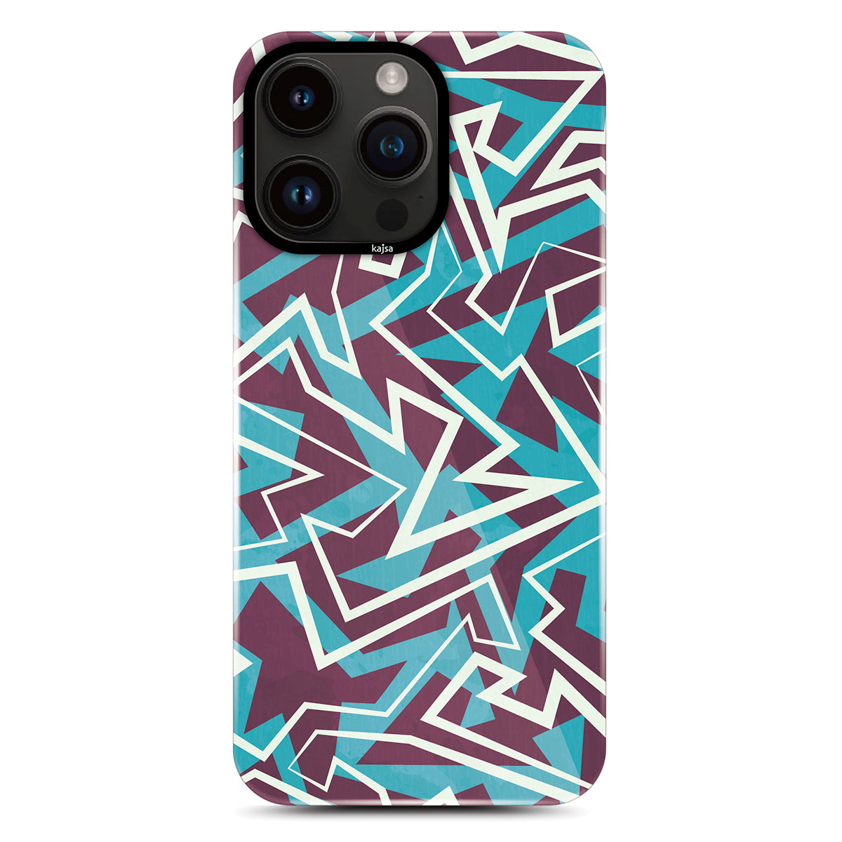 iPhone 14 Pro Kılıf HD Desenli Kajsa Shield Plus Grafiti Serisi Kılıf