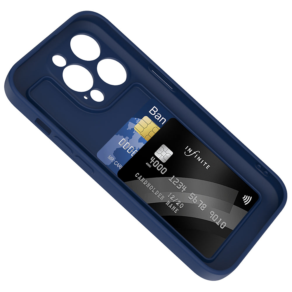 iPhone 14 Pro Kılıf Kamera Korumalı Kartlık Hazneli Zore Vitra Kılıf