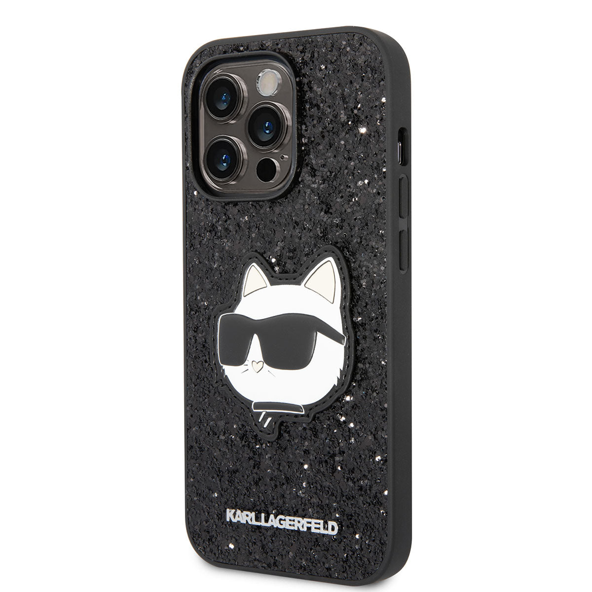 iPhone 14 Pro Kılıf Karl Lagerfeld Parlak Taşlı Choupette Dizayn Kılıf