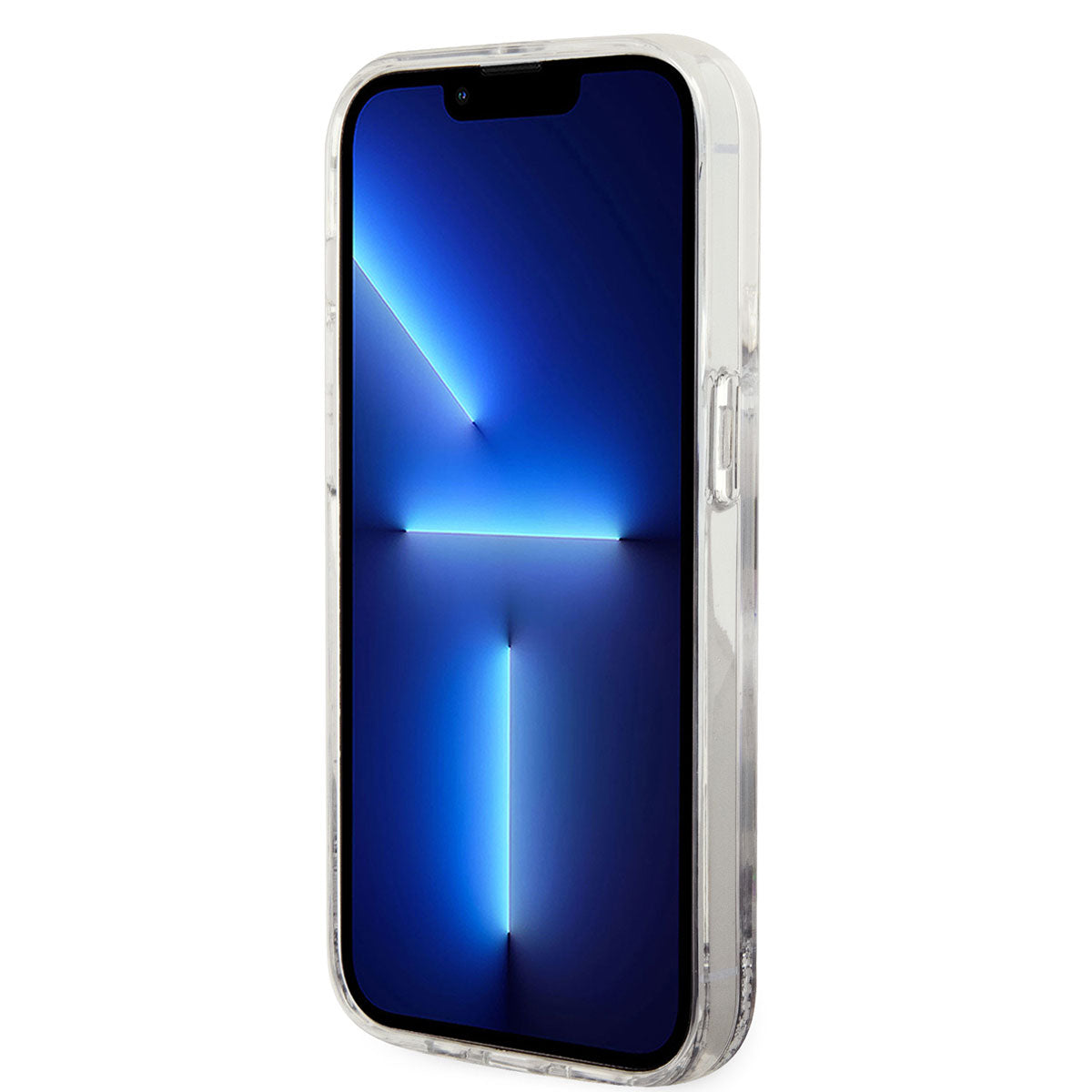 iPhone 14 Pro Kılıf Karl Lagerfeld Sıvılı Simli Choupette Dizayn Kılıf