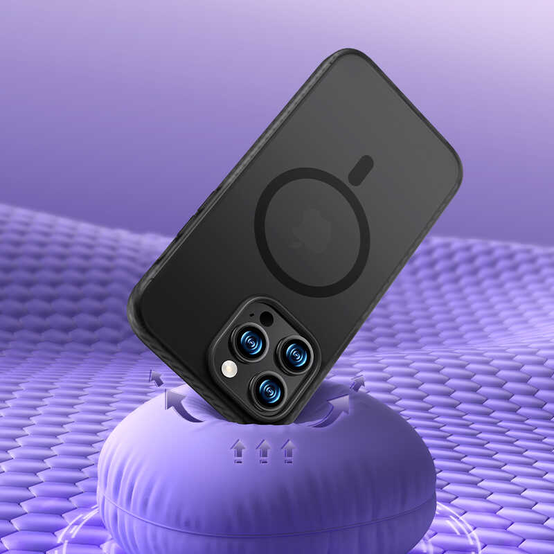 iPhone 14 Pro Kılıf Kenarları Silikon Airbagli Mat Arka Yüzey Benks Icesand Kılıf