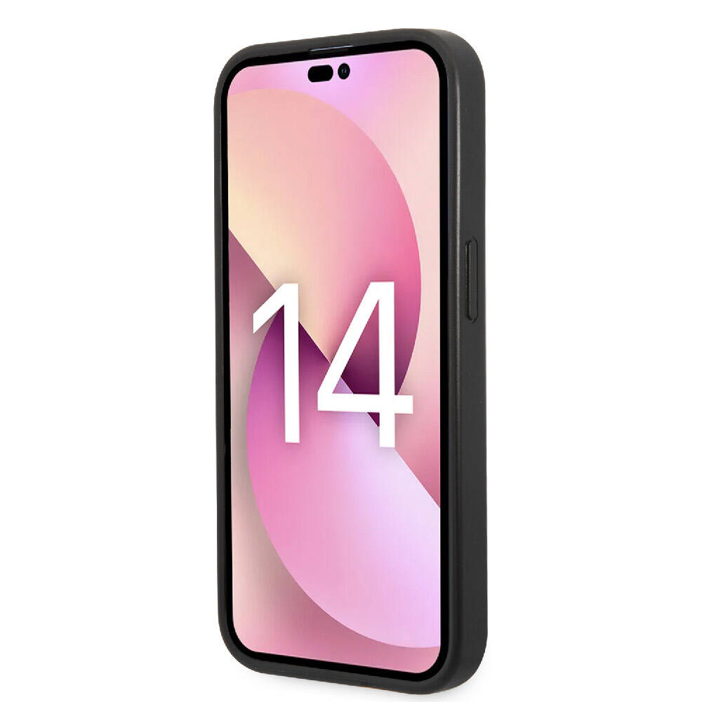 iPhone 14 Pro Kılıf Lacoste orijinal Lisanslı PU Pike Desenli Arka Yüzey İkonik Timsah Dokuma Logolu Kılıf