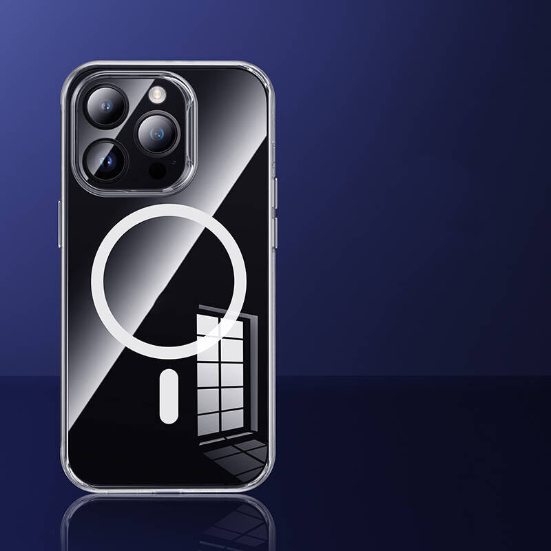 iPhone 14 Pro Kılıf M-safe Şarj Özellikli Benks 1.8mm Ultra İnce Şeffaf Kılıf