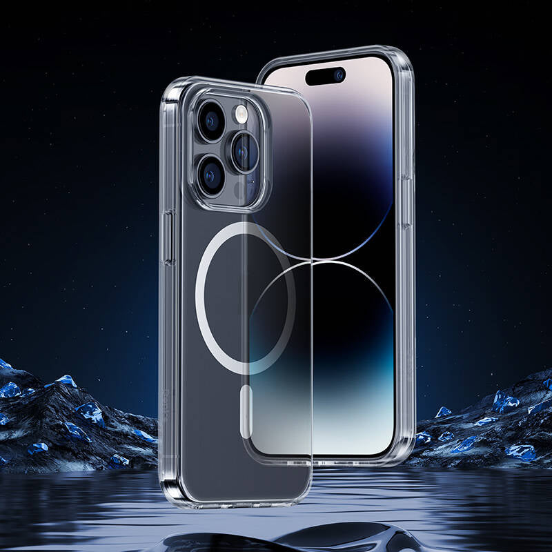 iPhone 14 Pro Kılıf M-safe Şarj Özellikli Benks 1.8mm Ultra İnce Şeffaf Kılıf