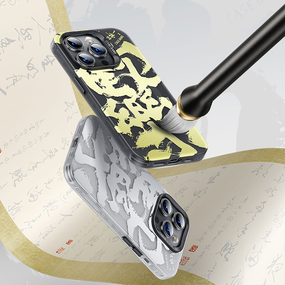 iPhone 14 Pro Kılıf M-safe Şarj Özellikli Benks Casebang Calligraphy Joy Kılıf