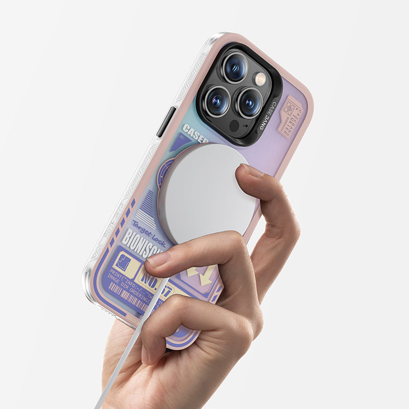 iPhone 14 Pro Kılıf M-safe Şarj Özellikli Benks Casebang Rabbit Kılıf