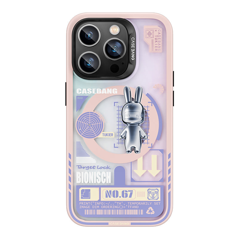 iPhone 14 Pro Kılıf M-safe Şarj Özellikli Benks Casebang Rabbit Kılıf