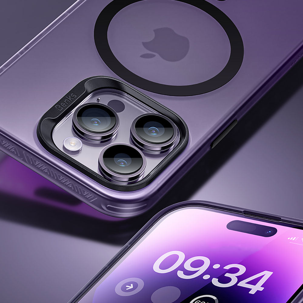 iPhone 14 Pro Kılıf M-safe Şarj Özellikli Benks Lucid Armor Kılıf