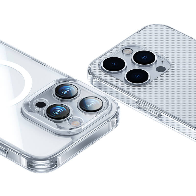 iPhone 14 Pro Kılıf M-safe Şarj Özellikli Benks Magnetic Shiny Glass Serisi Kılıf