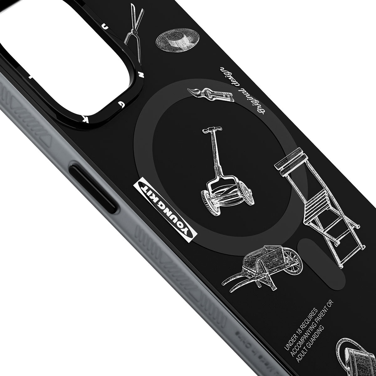 iPhone 14 Pro Kılıf M-safe Şarj Özellikli Desenli Youngkit Plaything Serisi Kılıf