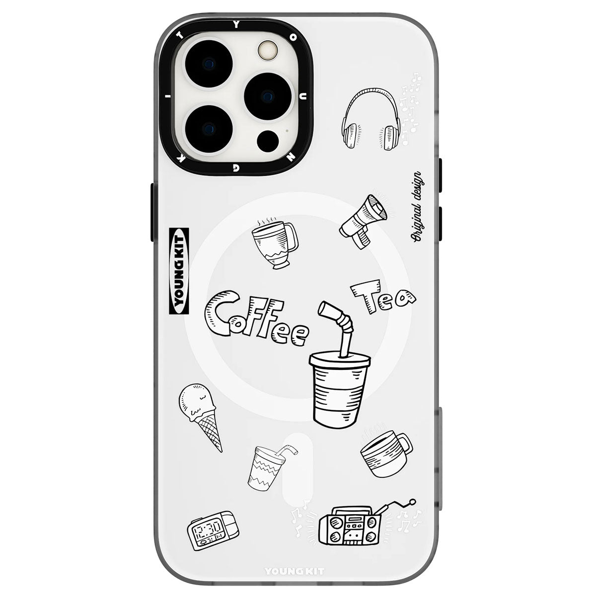 iPhone 14 Pro Kılıf M-safe Şarj Özellikli Desenli Youngkit Plaything Serisi Kılıf